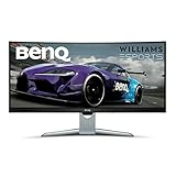BenQ EX3501R - Monitor Curvo Gaming de 35' (Ultra WQHD 100 Hz HDR, 21:9, 3440 x 1440, Free-Sync, 1800R, HDMI, Display Port, USB-C), Negro, Plata