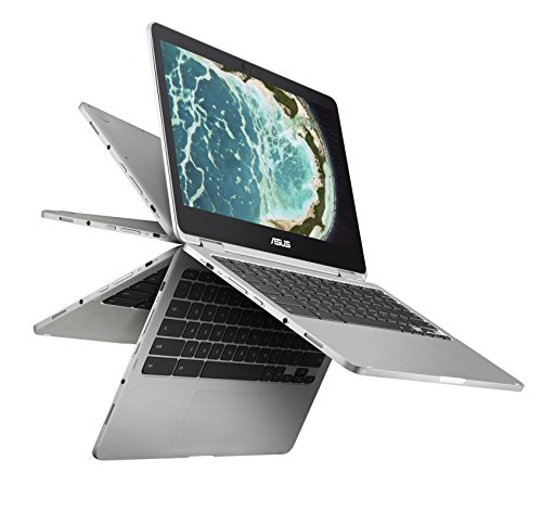 Asus Chromebook Flip C302 con núcleo m3, 12,5 pulgadas con pantalla táctil, almacenamiento de 64GB y 4GB de RAM