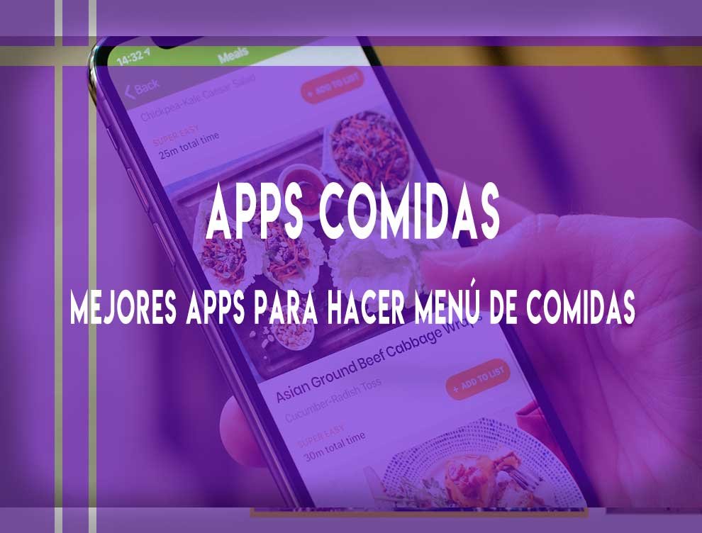 App para hacer menús de comida